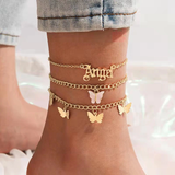 Mariposa Gold Anklet