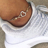 Twice The Love Anklet