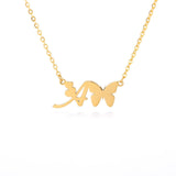 Mariposa Initial Necklace