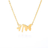 Mariposa Initial Necklace