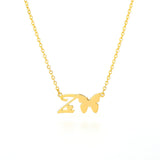 Mariposa Initial Necklace