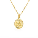 Initial Gold Letter Pendant Necklace