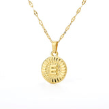 Initial Gold Letter Pendant Necklace