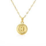 Initial Gold Letter Pendant Necklace