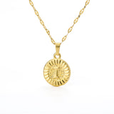 Initial Gold Letter Pendant Necklace