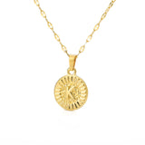 Initial Gold Letter Pendant Necklace