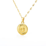 Initial Gold Letter Pendant Necklace