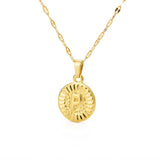 Initial Gold Letter Pendant Necklace