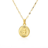 Initial Gold Letter Pendant Necklace