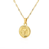 Initial Gold Letter Pendant Necklace