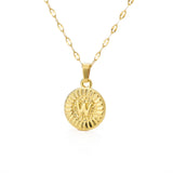 Initial Gold Letter Pendant Necklace