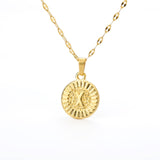 Initial Gold Letter Pendant Necklace