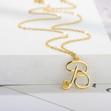 Rose Letter Necklace