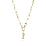 Initial Letter Clasp Necklace