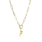 Initial Letter Clasp Necklace