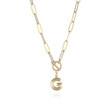 Initial Letter Clasp Necklace