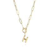 Initial Letter Clasp Necklace