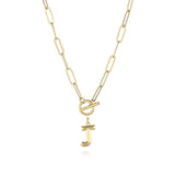 Initial Letter Clasp Necklace