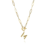 Initial Letter Clasp Necklace