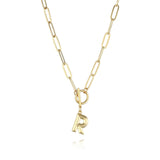 Initial Letter Clasp Necklace