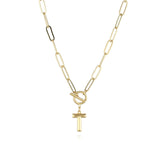 Initial Letter Clasp Necklace