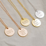 So Special Engraved Names Pendant Necklace