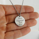 So Special Engraved Names Pendant Necklace