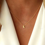 Tiny Initial Letter Necklaces