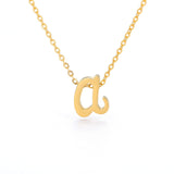 Tiny Initial Letter Necklaces