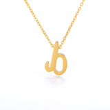 Tiny Initial Letter Necklaces