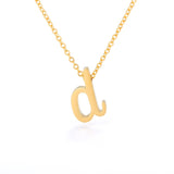 Tiny Initial Letter Necklaces