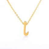 Tiny Initial Letter Necklaces