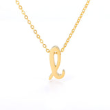 Tiny Initial Letter Necklaces