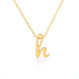 Tiny Initial Letter Necklaces