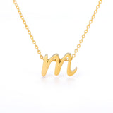 Tiny Initial Letter Necklaces