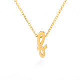 Tiny Initial Letter Necklaces