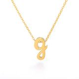 Tiny Initial Letter Necklaces