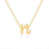 Tiny Initial Letter Necklaces