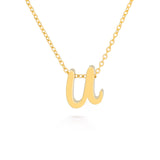 Tiny Initial Letter Necklaces