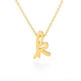 Tiny Initial Letter Necklaces