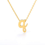 Tiny Initial Letter Necklaces