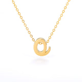 Tiny Initial Letter Necklaces