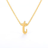 Tiny Initial Letter Necklaces