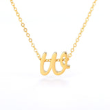 Tiny Initial Letter Necklaces