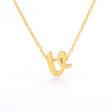 Tiny Initial Letter Necklaces