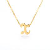 Tiny Initial Letter Necklaces