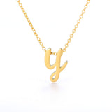 Tiny Initial Letter Necklaces