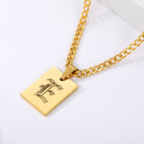 Initial Letter Pendant Necklace