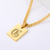 Initial Letter Pendant Necklace