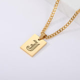 Initial Letter Pendant Necklace